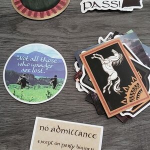 Lord Of The Rings Sticker Set & Loot Bags